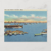 Pier en haven, Scituate, Massachusetts Briefkaart (Voorkant)