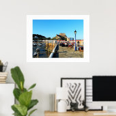 Pier en kasteel op Gorey Jersey Poster (Thuiskantoor)