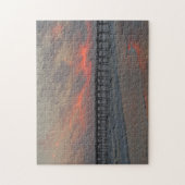 Pier en Sunset - Oak Island, NC Legpuzzel (Verticaal)