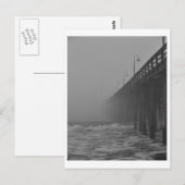 Pier fog-2 briefkaart (Voorkant / Achterkant)