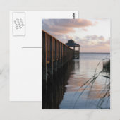 Pier & Gazebo op Sunset, Outer Banks NC Briefkaart (Voorkant / Achterkant)
