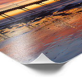 Pier in een Florida Sunset Foto Afdruk (Hoek)