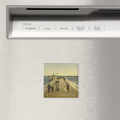 Pier in Oostende, West-Vlaanderen, België Magneet (Insitu (Vaatwasser))