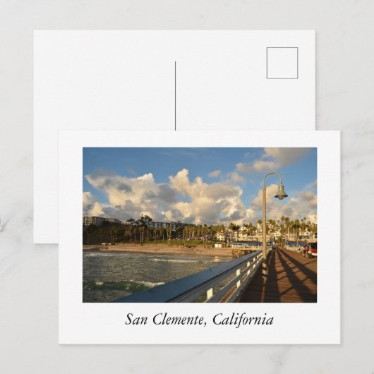 Pier in San Clemente Californa Briefkaart (Voorkant / Achterkant)