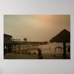 pier in San Clemente , Californië Poster