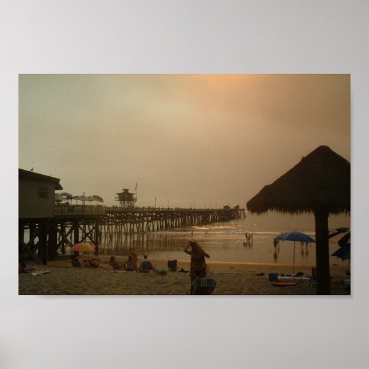 pier in San Clemente , Californië Poster (Voorkant)