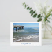 Pier in St. Augustine Briefkaart (Staand voorkant)
