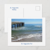 Pier in St. Augustine Briefkaart (Voorkant / Achterkant)