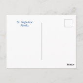 Pier in St. Augustine Briefkaart (Achterkant)