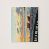 Pier kijkt uit over de oceaan, Belize Legpuzzel (Verticaal)