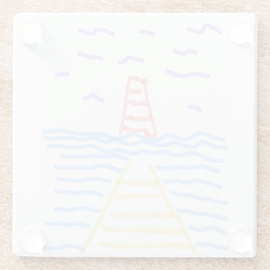 Pier Lighthouse Onderzetter (Achterkant)