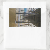 pier rechthoekige sticker (Tas)