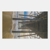 pier rechthoekige sticker (Voorkant)