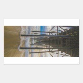 pier rechthoekige sticker