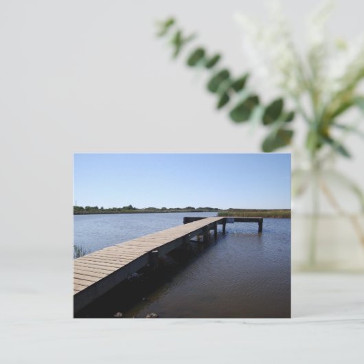 Pier, Salt Marsh, Nantucket Island Briefkaart (Staand voorkant)