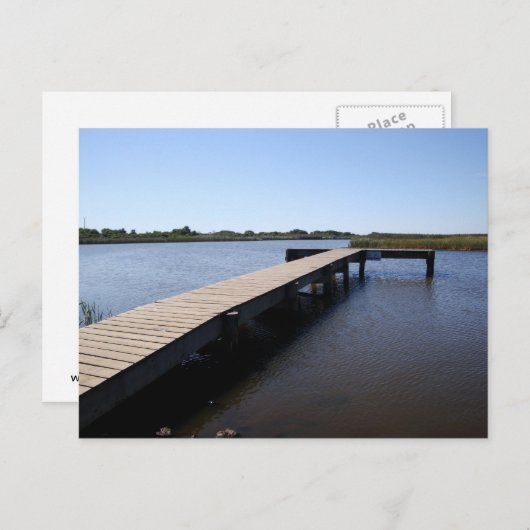 Pier, Salt Marsh, Nantucket Island Briefkaart (Voorkant / Achterkant)