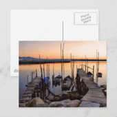 Pier stilt op de rivier briefkaart (Voorkant / Achterkant)