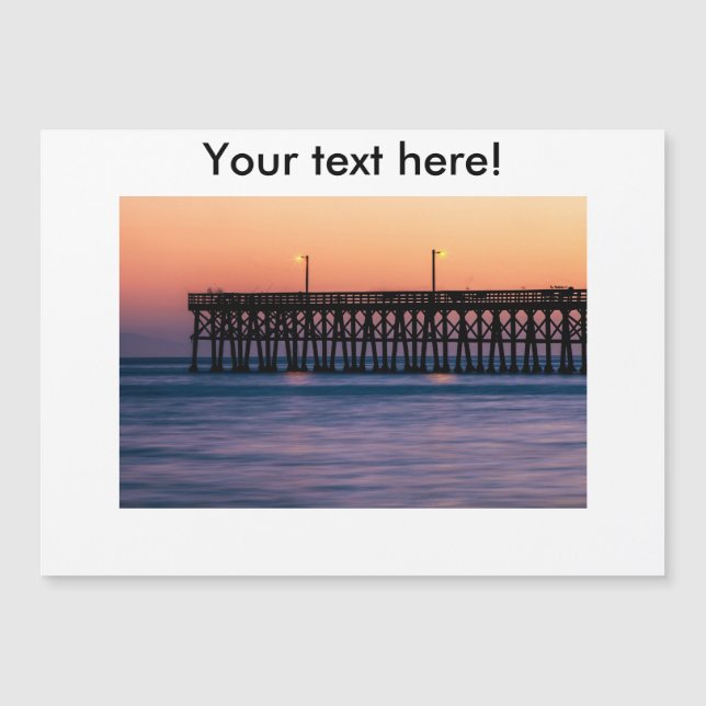 Pier strand zonsondergang (Voorkant)