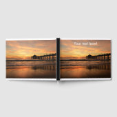 Pier strand zonsondergang gastenboek (Volledig)