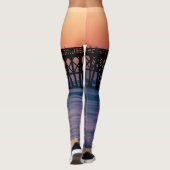 Pier strand zonsondergang leggings (Achterkant)