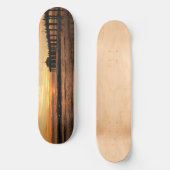 Pier strand zonsondergang persoonlijk skateboard (Voorkant)