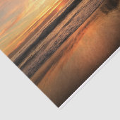 Pier strand zonsondergang tissuepapier (Detail)
