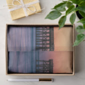 Pier strand zonsondergang tissuepapier (Geschenk)