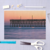 Pier strand zonsondergang tissuepapier (Craft)