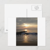 Pier sunrise briefkaart (Voorkant / Achterkant)