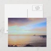 Pier Sunset Post Card Briefkaart (Voorkant / Achterkant)