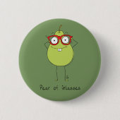 Pier van bril Cute & Funny Pin Button (Voorkant)
