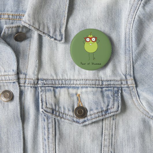Pier van bril Cute & Funny Pin Button (In situ)