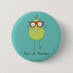 Pier van bril Cute & Funny Pin Button