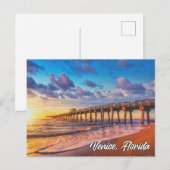 Pier van Venetië Gevist, Venetië, Florida Briefkaart (Voorkant / Achterkant)