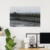 Pier Vissen - Oak Island, NC Poster (Thuiskantoor)