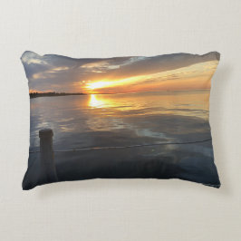 pier zonsondergang accent kussen