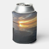 pier zonsondergang blikjeskoeler (Blikje Achterkant)