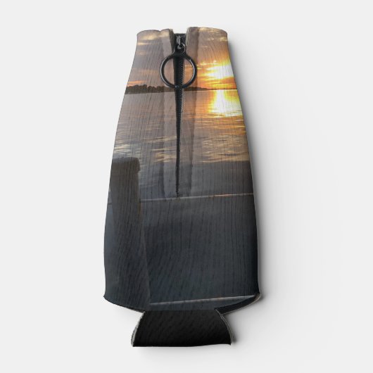 pier zonsondergang flesjeskoeler (Achterkant)