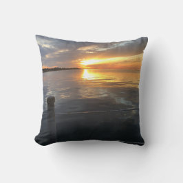 pier zonsondergang kussen