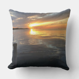 pier zonsondergang kussen