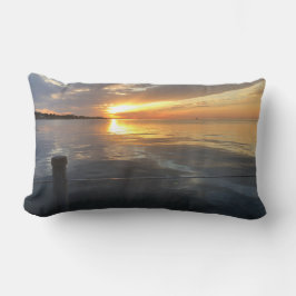 pier zonsondergang kussen