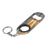 pier zonsondergang mini flessenopener (Voorkant Gekanteld)