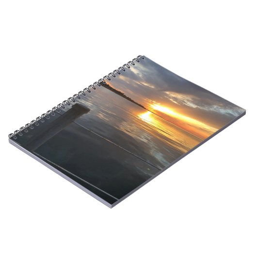 pier zonsondergang notitieboek (Linkerzijde)