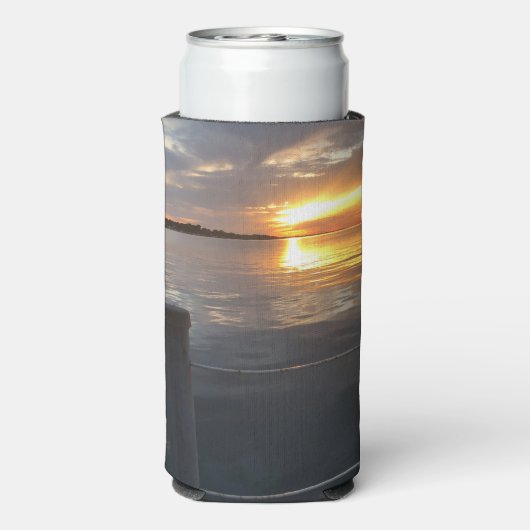 pier zonsondergang seltzer blikjeskoeler (Seltzer Achterkant)