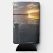 pier zonsondergang seltzer blikjeskoeler (Achterkant)