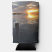 pier zonsondergang seltzer blikjeskoeler (Voorkant)