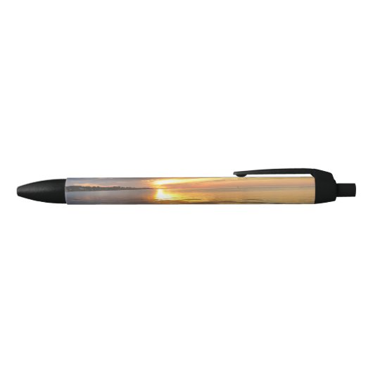 pier zonsondergang zwarte inkt pen (Bovenkant)