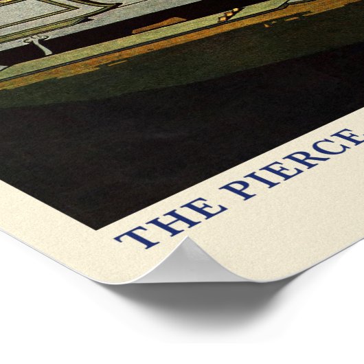 Pierce-Arrow Vintage Car Advertisement Poster (Hoek)