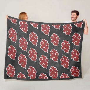 Pierce-groot rood wolkenpatroon fleece deken