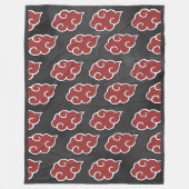 Pierce-groot rood wolkenpatroon fleece deken (Voorkant)